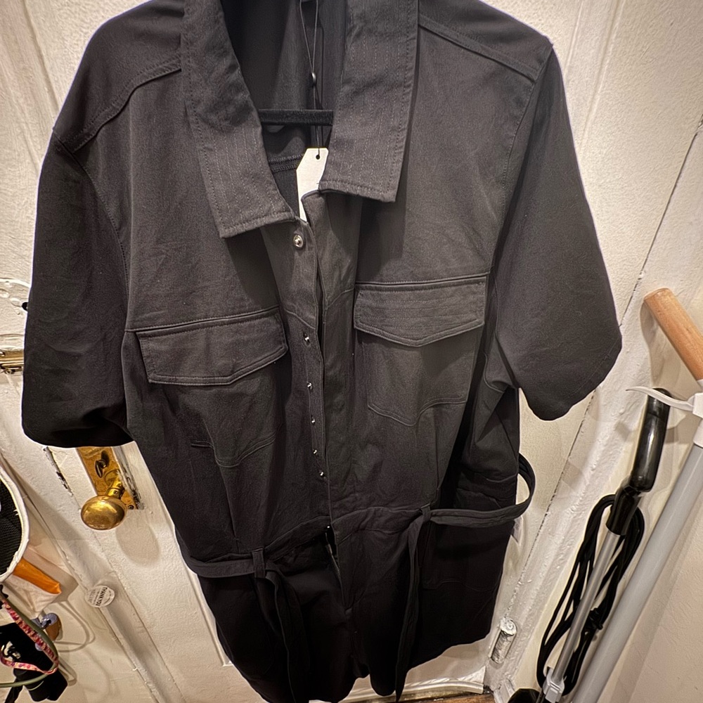 Universal Standard Charcoal Shirt Jacket
